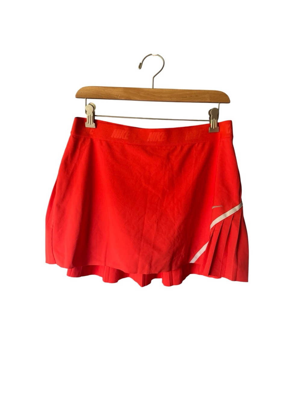 Nike Women’s Red Athletic Pleated Skort - Picture 1 of 12